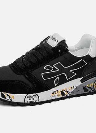 Premiata mick black white 4