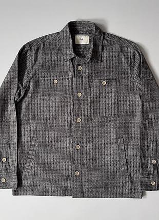 Folk textured cotton overshirt овершот сорочка куртка