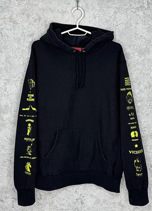 Худі supreme menace hoodie sweatshirt black оригінал !