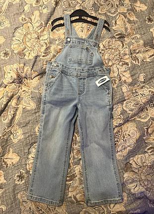 Джинсовий комбінезон на лямках old navy 4t