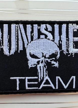 Патч «the punisher team» на липучці, пунішер, punisher