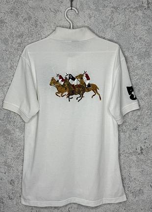 Футболка поло triple pony embroidered cottons polo shirt polo ralph lauren оригінал!
