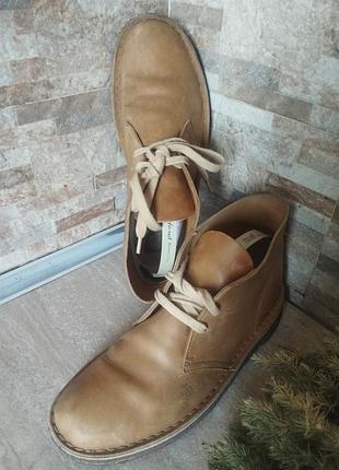 Clarks original desert boot легендарные кожаные ботиночки дезерты на шнурках, унисекс