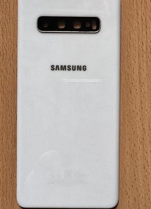 100% оригинал задняя крышка со стеклом камеры samsung galaxy s10+ ceramic white (sm-g975f/ds)