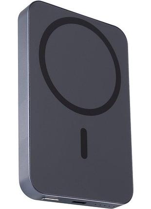 Power bank gelius gp-pbw100i pd20w 5000 mah с быстрой беспроводной зарядкой magsafe повербанк blue