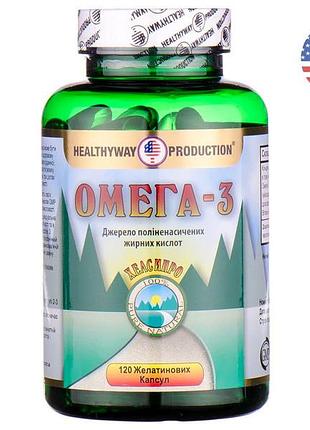 Американский бад омега-3 №120 healthyway production