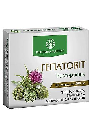 Гепатовит для восстановления печени и очищения 60 капсул
