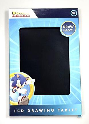 Дитячий lcd планшет для малювання sonic, графічна дошка з ручкою, багаторазовий