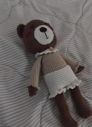 Игрушка ручной работы мишка🐻 3