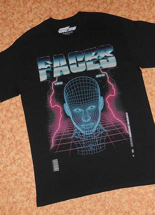 Футболка faces/retrowave/cyberpunk/faceslondon2020