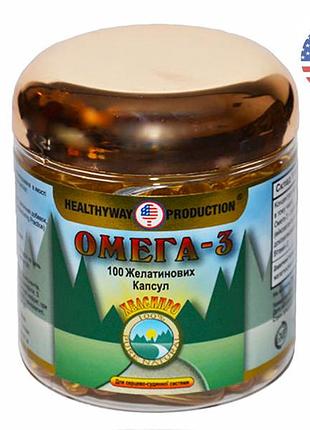 Американский бад омега-3 №100 healthyway production