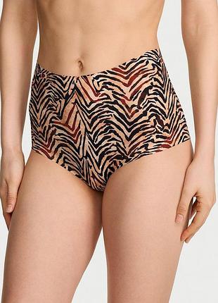 Безшовні трусики no-show modern brief з високою посадкою, тигрові оригінал victoria's secret