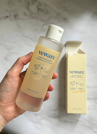 Veware vegan honeysuckle hyaluronic acid 5 toner 200ml - тонер с гиалуроновой кислотой и экстрактом жимолости