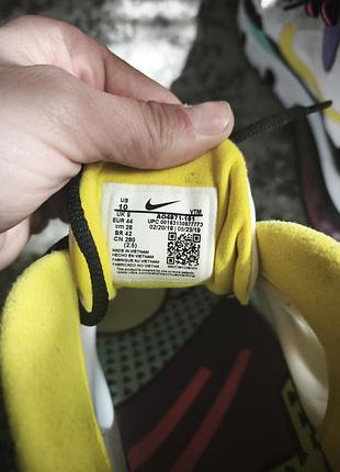 Кроссовки nike air max 270 react multicolor 44размер 6