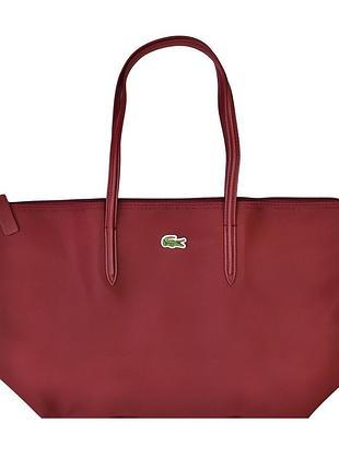 Нова бордова сумка тоут (п) lacoste