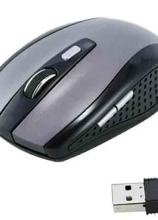 Беспроводная мышка wireless mouse g-109 / комп'ютерна мишка бездротова 2.4ghz / черный-серый