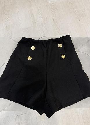 Брючні шорти zara висока посадка