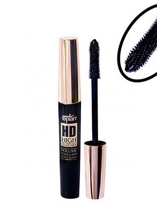 Туш для вій екстра-чорна topface high definition mascara pt303 для надання об'єму