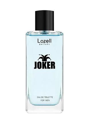 Туалетная вода тестер для мужчин lazell joker edt 100 ml