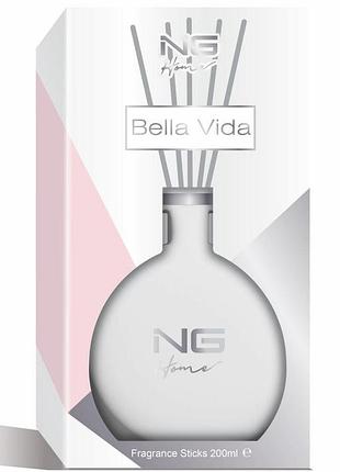 Аромадиффузор с палочками ng home fragrance sticks bella vida 200 ml