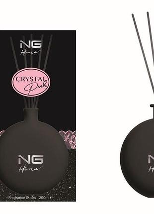Аромадиффузор с палочками ng home fragrance sticks crystal pink 200 ml