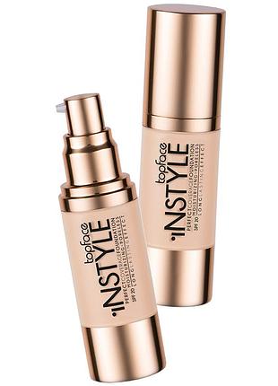 Тональная основа для макияжа topface instyle perfect coverage pt463 №001 ivory rose 30 мл. тональный крем