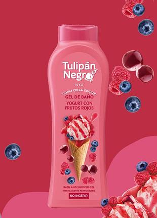 Гель для душа tulipan negro yummy cream ягодный йогурт (650 мл)
