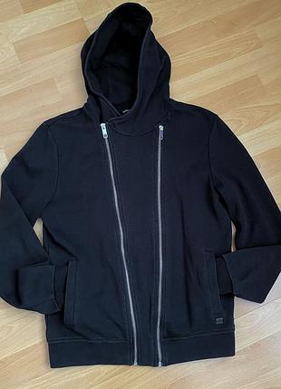 Куртка косуха antony morato, чорна, xs(42-44), трикотаж.