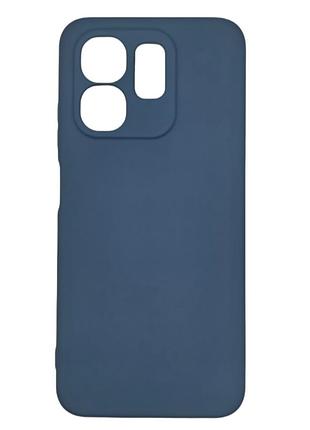 Чохол fiji full soft premium для infinix hot 50i (x6531 / x6531b) протиударний бампер з мікрофіброю dark blue