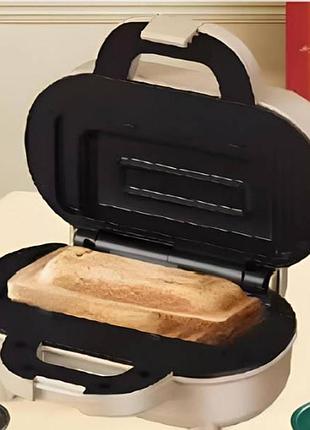 Сэндвичница компактная электрическая sandwich maker and xl-1624 бежевая top shop ua_