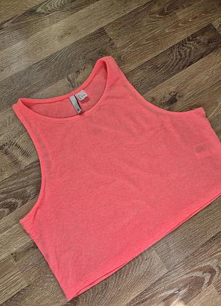 Неоновий рожевий топ h&m