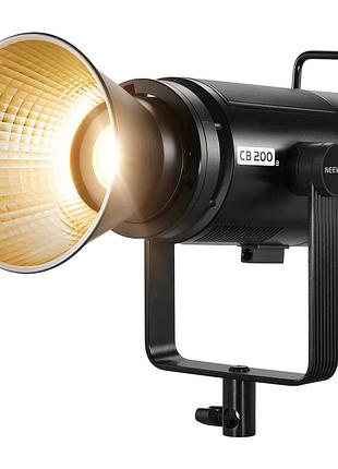 Мощный двухцветный студийный видеосвет neewer cb200b 210w bi-color led video light (2700-6500k, app контроль,