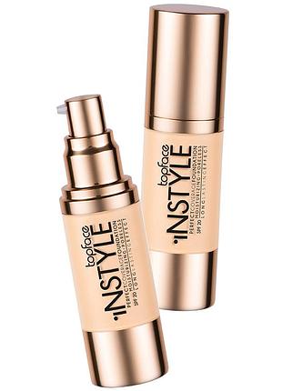 Тональная основа для макияжа topface instyle perfect coverage pt463 №002 creme brulee 30 мл. тональный крем