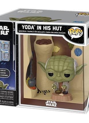 Фігурка funko pop фанко поп зоряні війни star wars nooks yoda in his hut -хатинка йоди