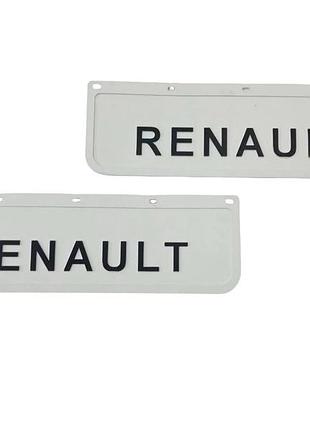 Брызговики передние на прицеп renault 600х180мм белый 2шт