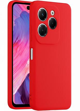Чехол fiji full soft premium для infinix smart 8 (x6525) противоударный бампер с микрофиброй red