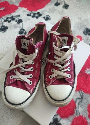 Кеды converse кеды унисекс конверс кедики бордовые