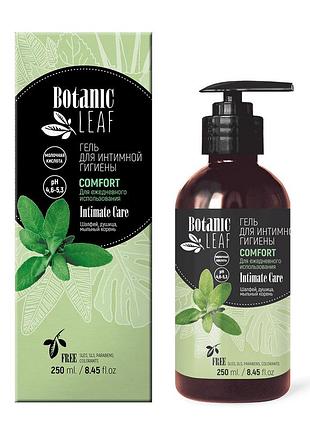 Гель для інтимної гігієни botanic leaf comfort, засіб для інтимних зон з молочною кислотою 250 мл