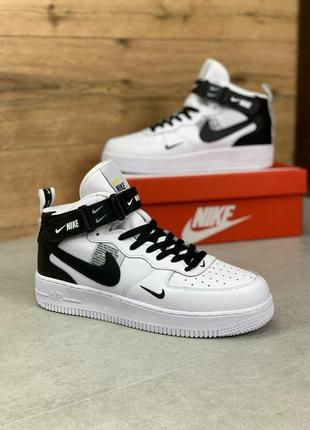 Чоловічі кросівки nike air force 1 white/black