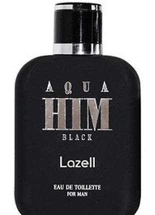 Туалетная вода тестер для мужчин lazell aqua him black edt 100 ml