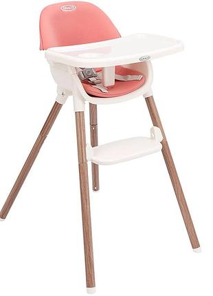 Стульчик для кормления graco presti pink