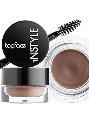 Гель для бровей topface instyle pt551 №02 taupe темно-серый гель - помада для укладки бровей