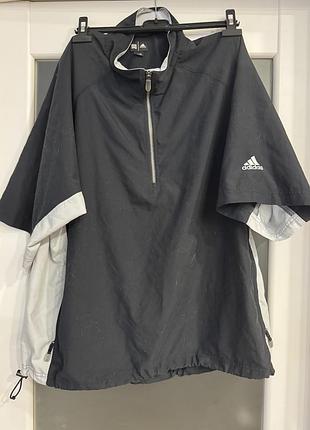Вітрівка анорак adidas футбольна з коротким рукавом, вінтажна 2005 рік