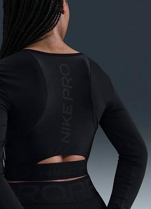 Жіночий кроп лонгслів nike pro оригінал з нових колекцій.