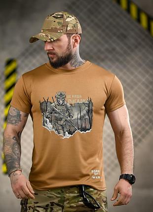 Тактическая футболка born of war посадка coyote