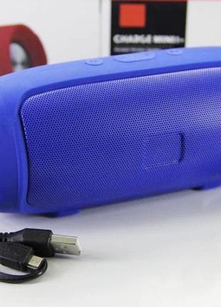 Портативная bluetooth колонка сharge mini 3+ аккумуляторная переносная блютуз с влагозащитой бумбокс синяя