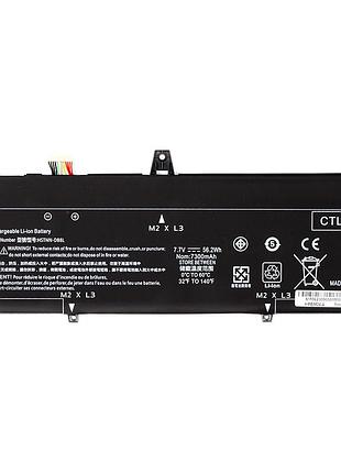Акумулятор powerplant для ноутбуків hp elitebook x360 1030 g3 series (bm04xl) 7.7v 7300mah