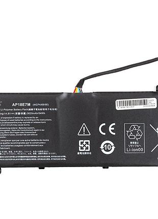Акумулятор powerplant для ноутбуків acer aspire 7 a715-74 (ap18e7m) 14.8v 3620mah