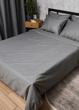 Комплект постільної білизни moon&star сатин premium sage green king size 220x240 наволочки 2х40х60