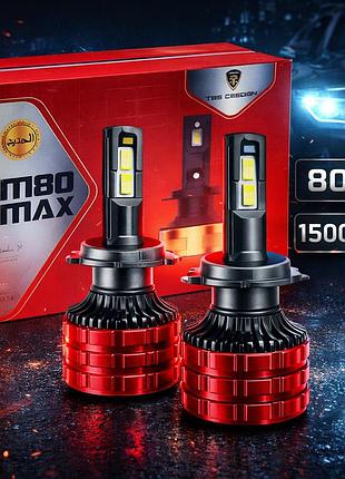 Штатные led лампы h7 светодиодные tbs h7 яркости света 180w 15000lm 6000k белый 12-24v canbus